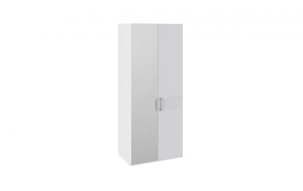 Шкаф для одежды с 1-й глухой и 1-й зеркальной дверями Скарлет СМ-339.07.004 (Трия)